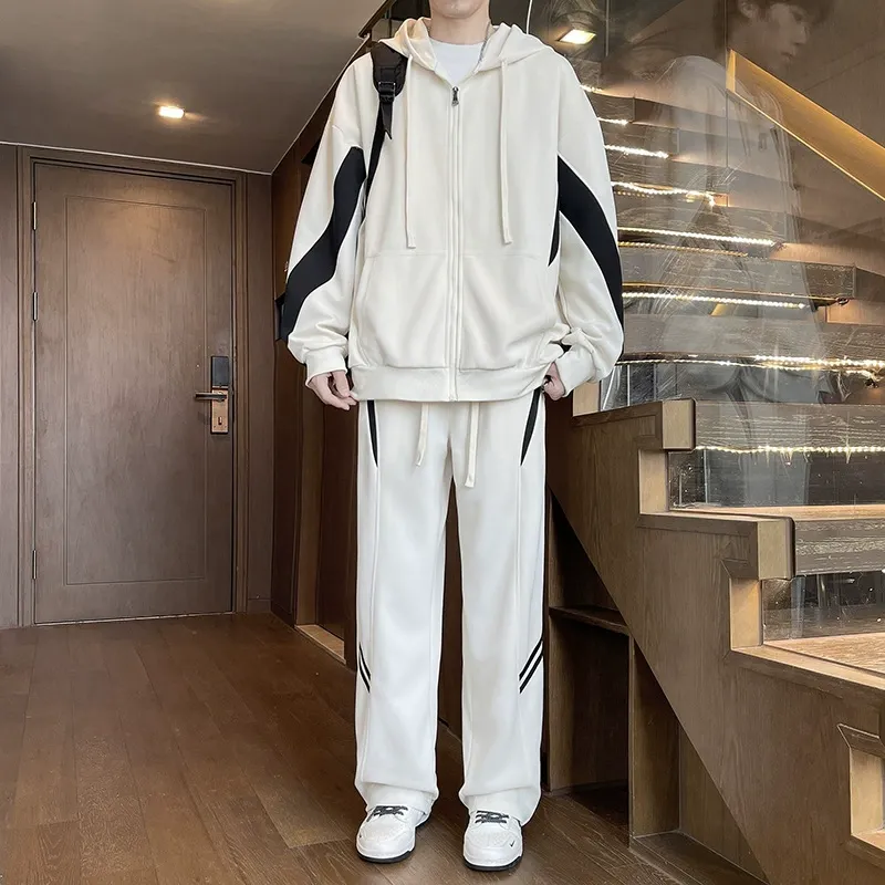 セットアップ トレンド カジュアル ルーズ シンプル アウター カジュアルパンツ