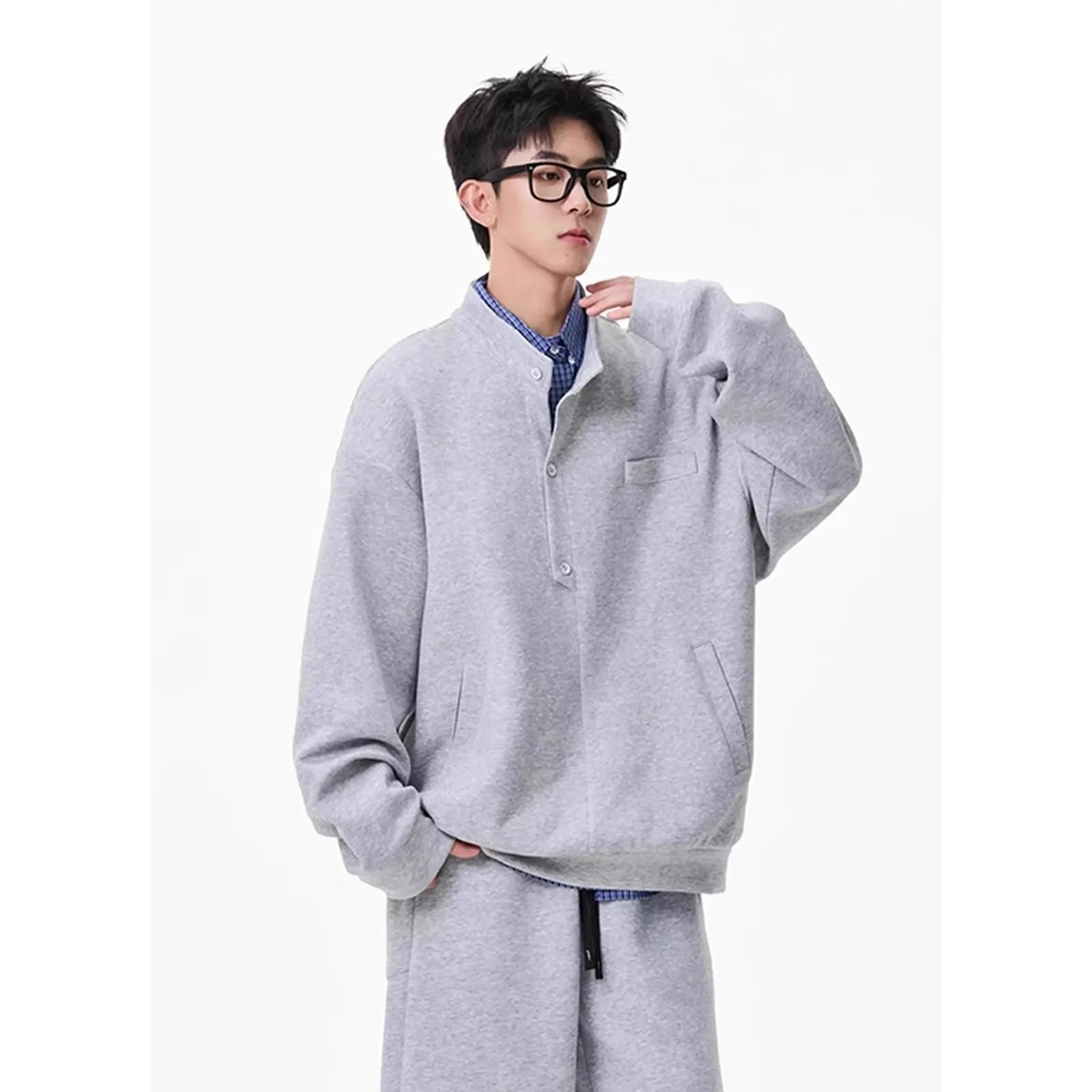 セットアップ カジュアル トレーナー+ルーズ ボトムス 二点セット