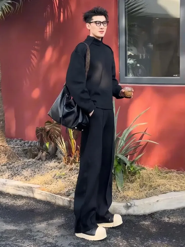 セットアップ スタンドネック カッコイイ トレーナー+カジュアルパンツ セット