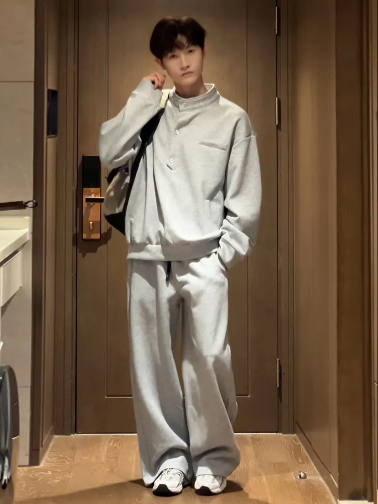 セットアップ レトロ カジュアル トレーナー+ボトムス 二点セット