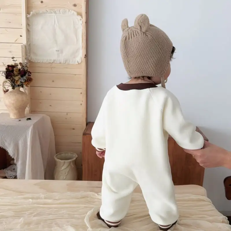 【66-100cm】ビッグベア暖かいロンパース