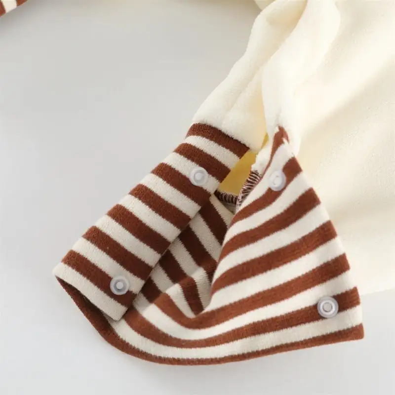 【66-100cm】フード付きペット柄ロンパース