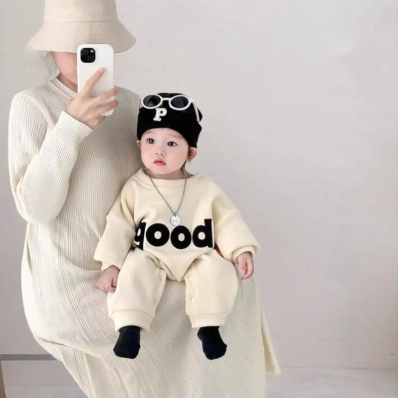 【66-100cm】暖かいgoodロンパース