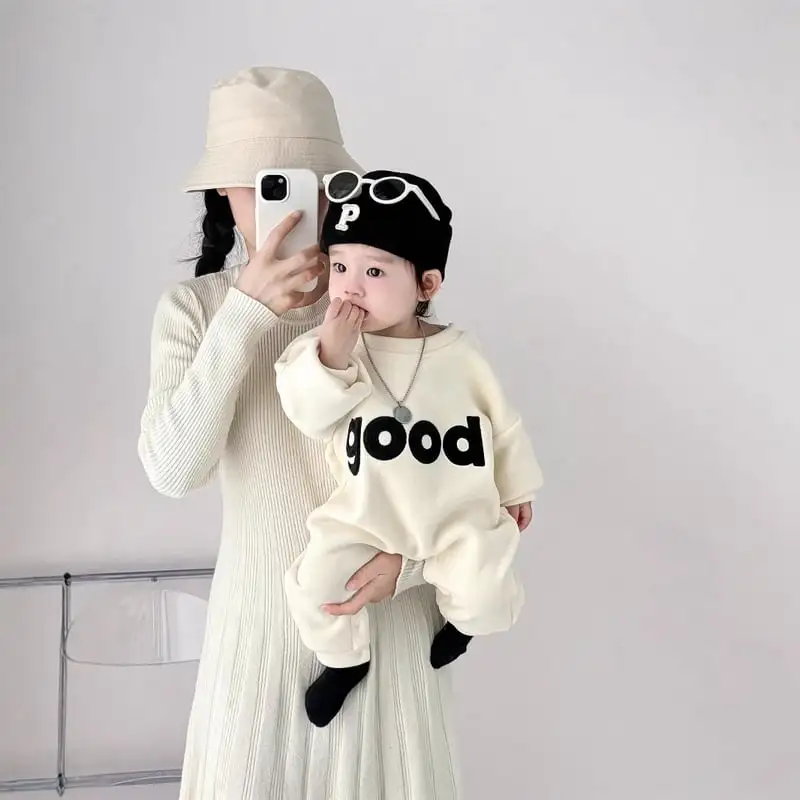 【66-100cm】暖かいgoodロンパース