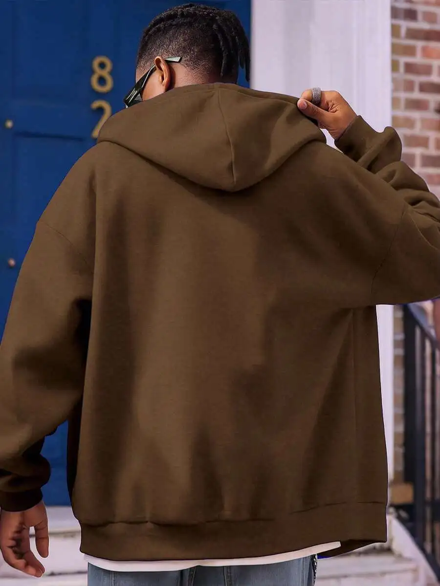 無地 カジュアル 日常着 長袖 フード付きス ウェットシャツ