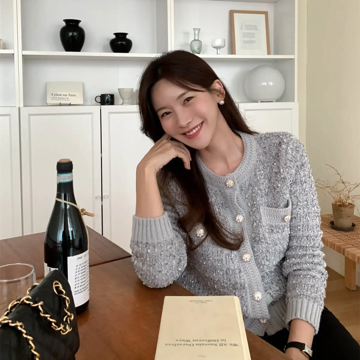 カーディガン ニットセーター シングルブレスト 気質満点