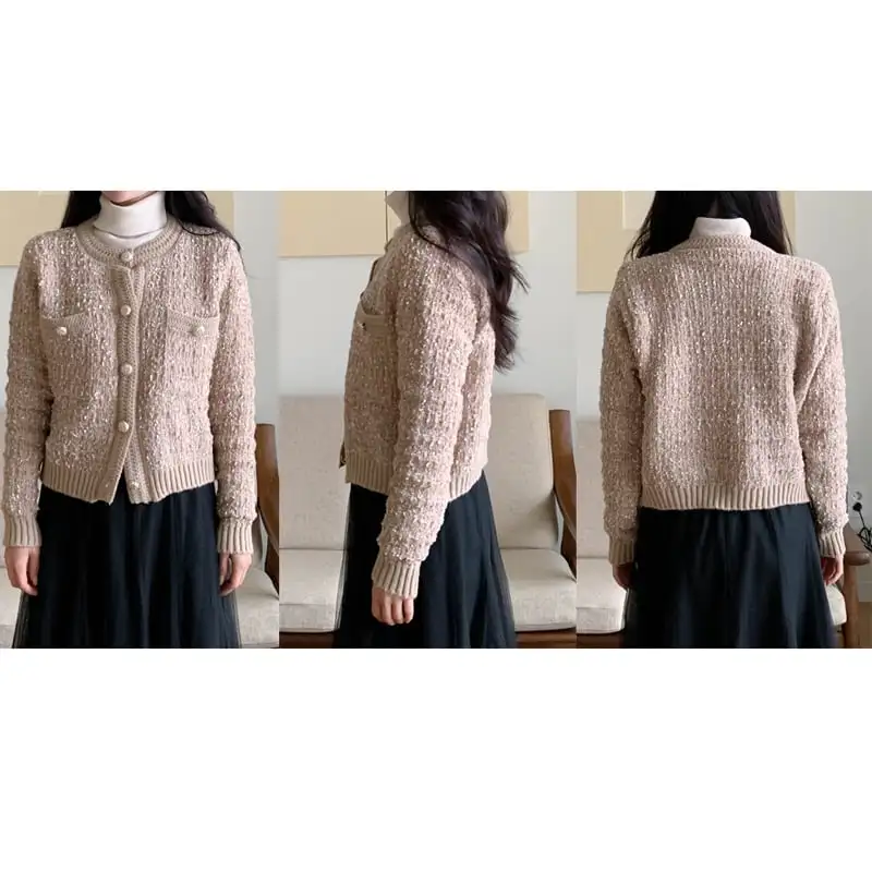 カーディガン ニットセーター シングルブレスト 気質満点