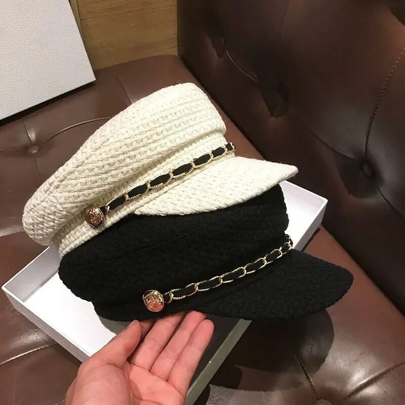 帽子 3色展開 八角形 ベレー帽 小顔効果 ファッション ベージュ ブラック  ライトブラウン