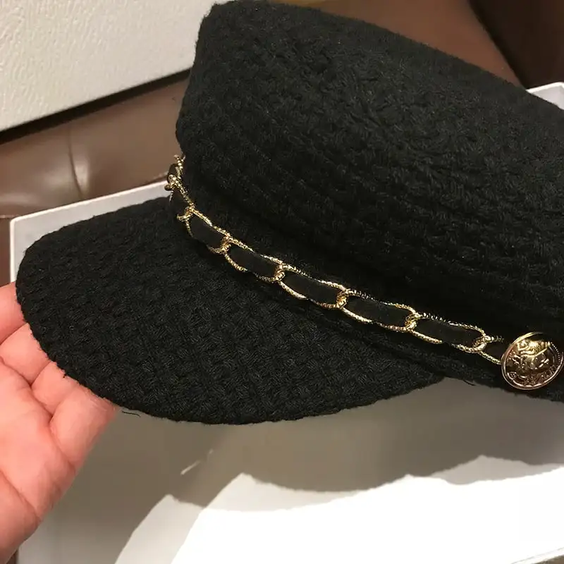 帽子 3色展開 八角形 ベレー帽 小顔効果 ファッション ベージュ ブラック  ライトブラウン