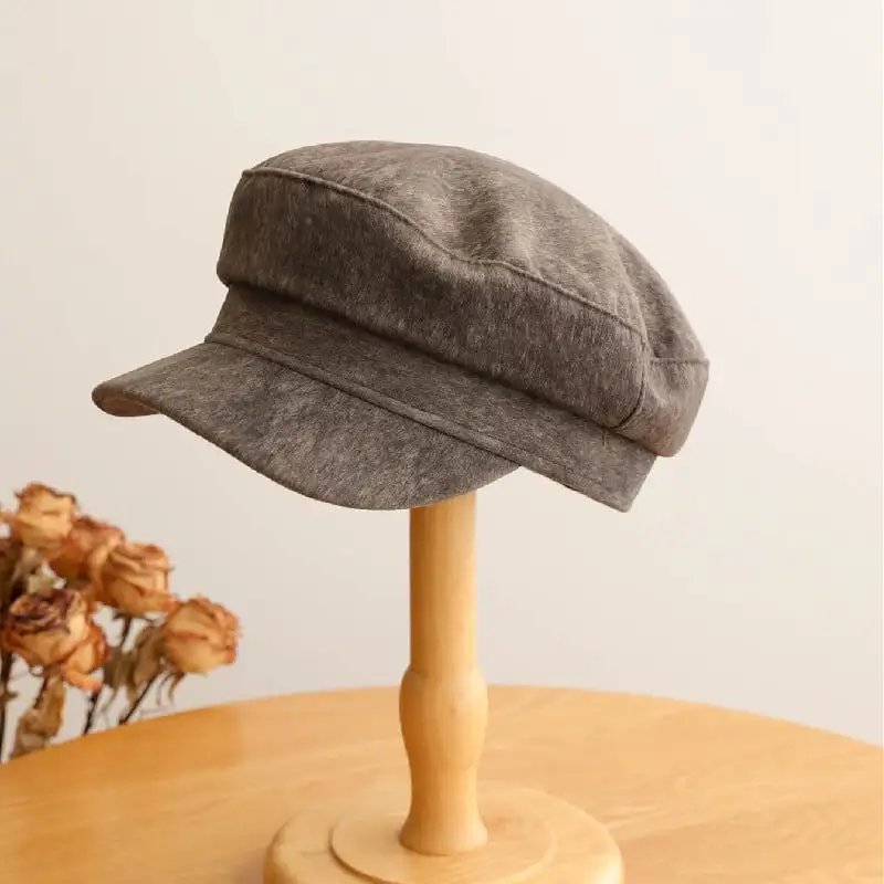 3colors 帽子 ベレー帽 ヒョウ柄 ニューボーイハット ガール