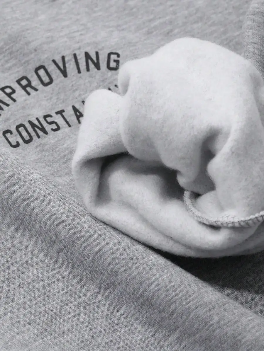 メンズ レター プリント 長袖 トップス パンツ カジュアルスーツ