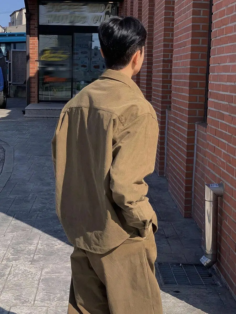 コーデュロイ カジュアルスーツジャケット メンズ 通勤スタイル