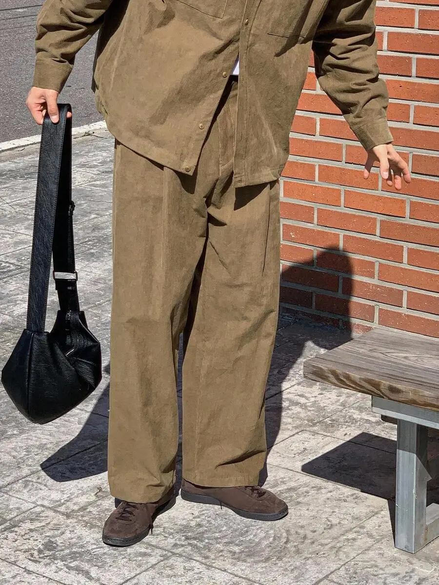 コーデュロイ カジュアルスーツジャケット メンズ 通勤スタイル