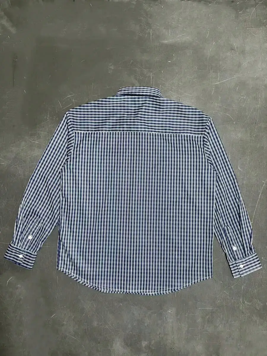 通勤に最適 カジュアル チェック リラックスフィット 長袖シャツ