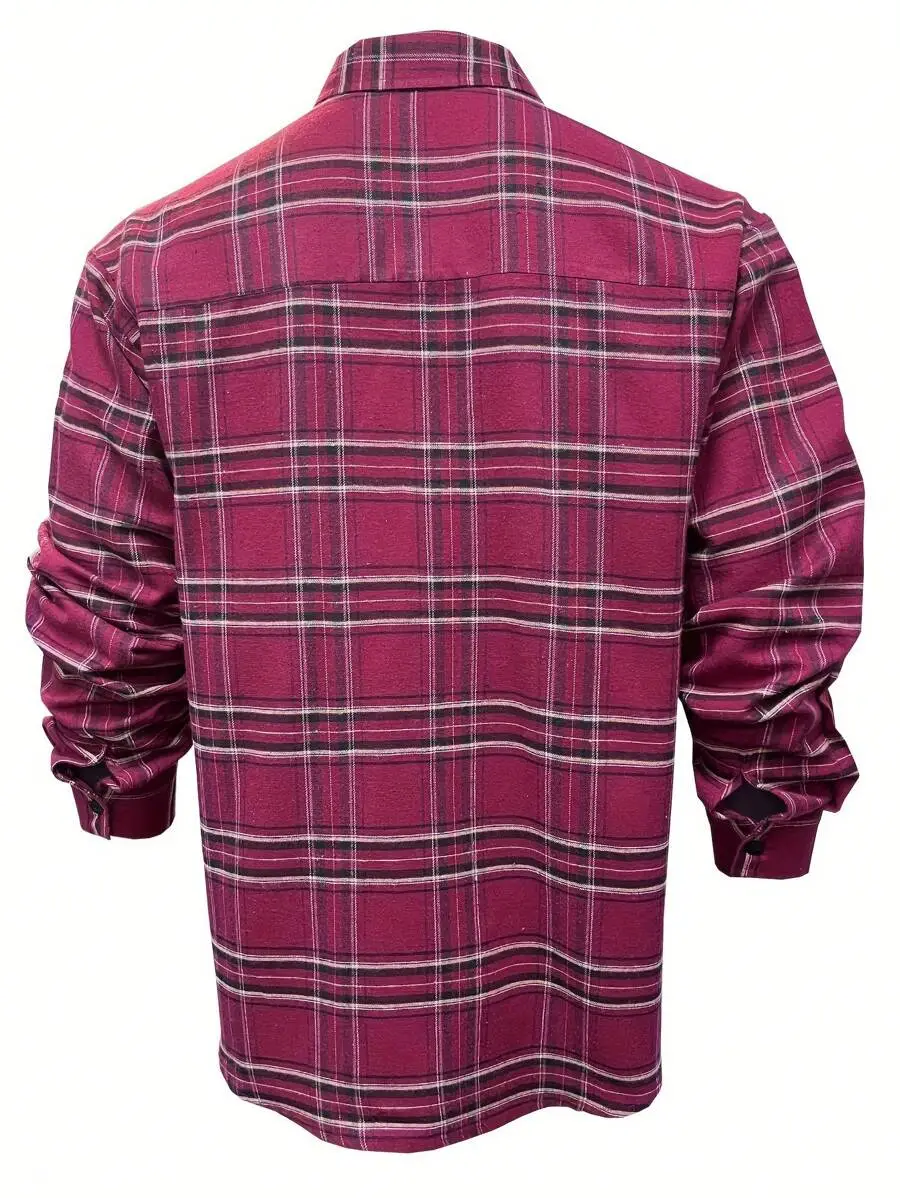 カジュアル レトロ クラシック チェック柄 長袖シャツ