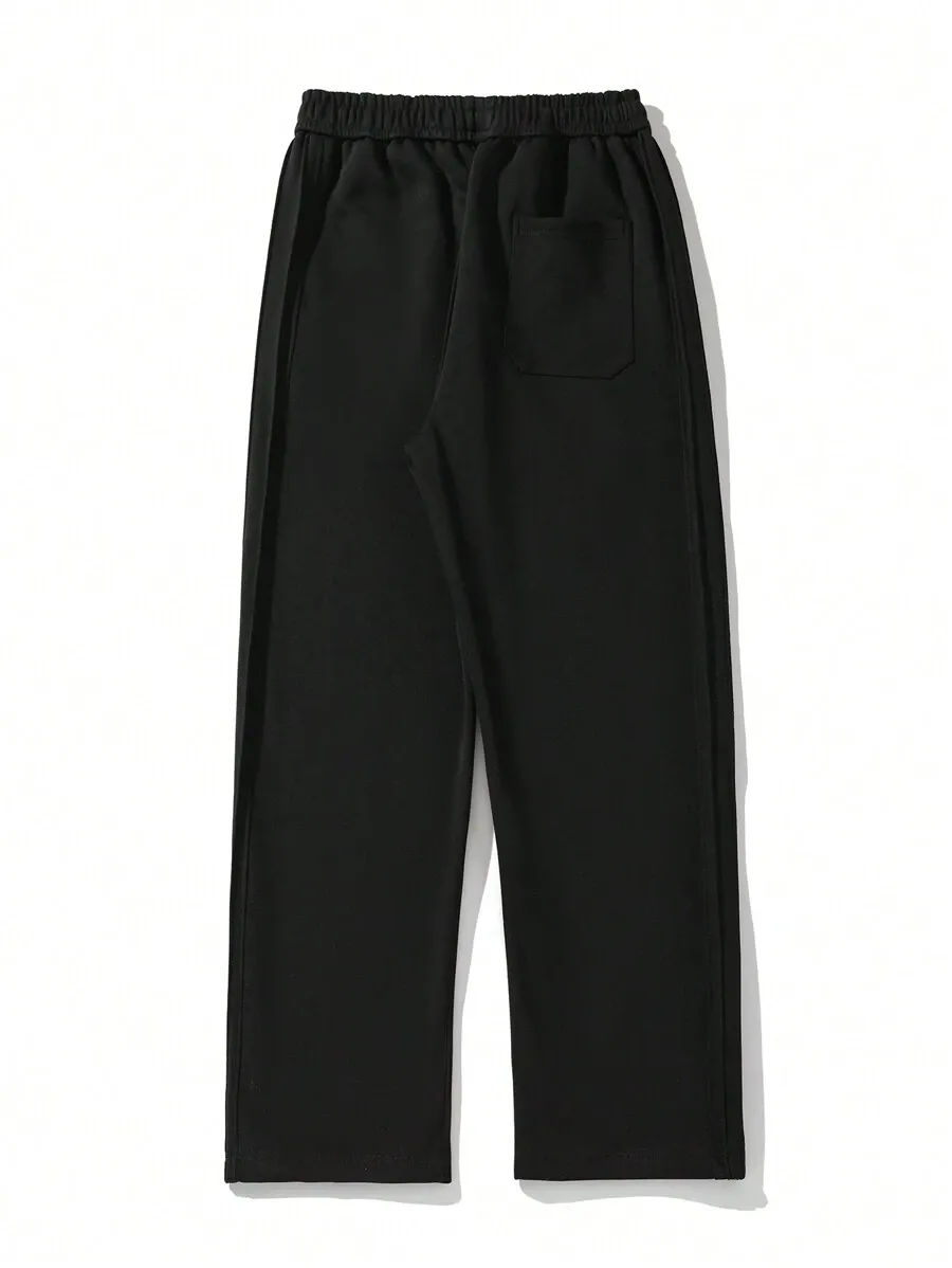 メンズ カジュアル ルーズ ストレートレッグ パンツ、秋用