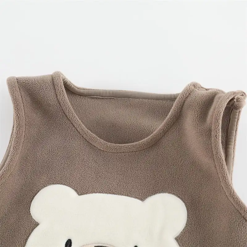 【66-100cm】暖かいビッグベアサロペット＆Ｔシャツ