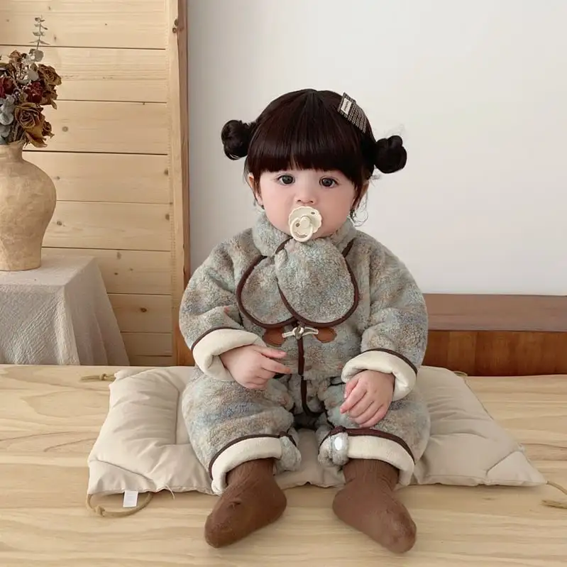 【66-100cm】暖かい防寒オールインワン＆マフラー