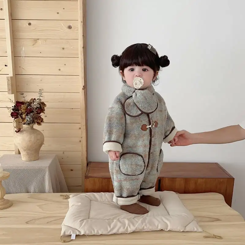 【66-100cm】暖かい防寒オールインワン＆マフラー