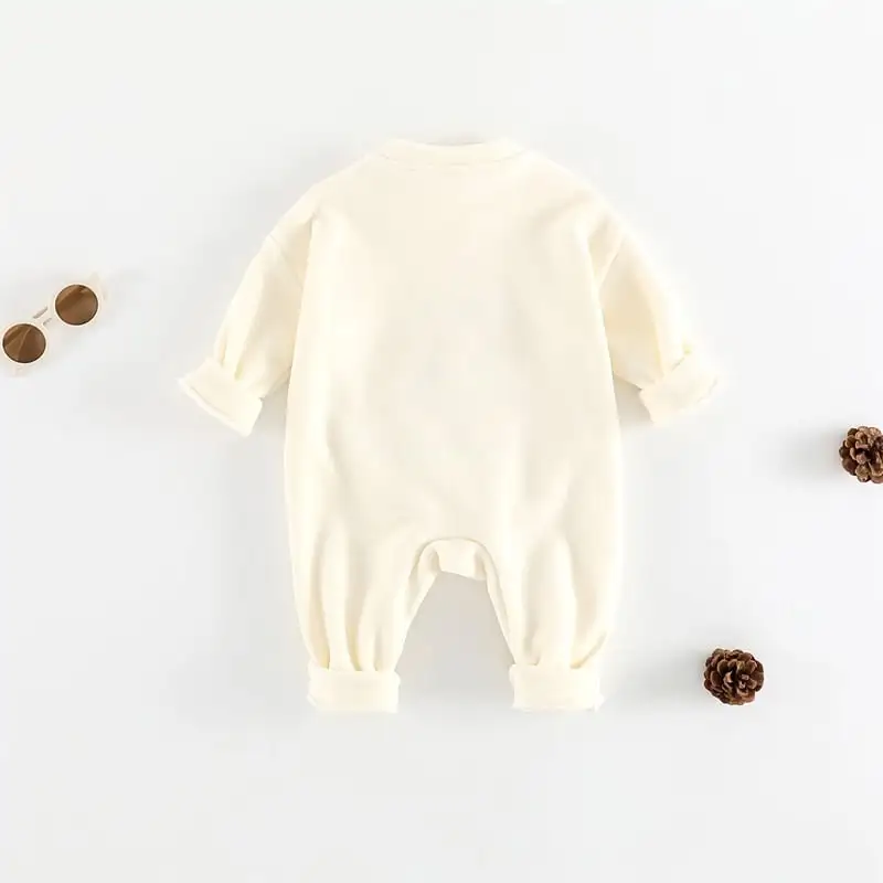 【66-100cm】スマイルポケット付きロンパース