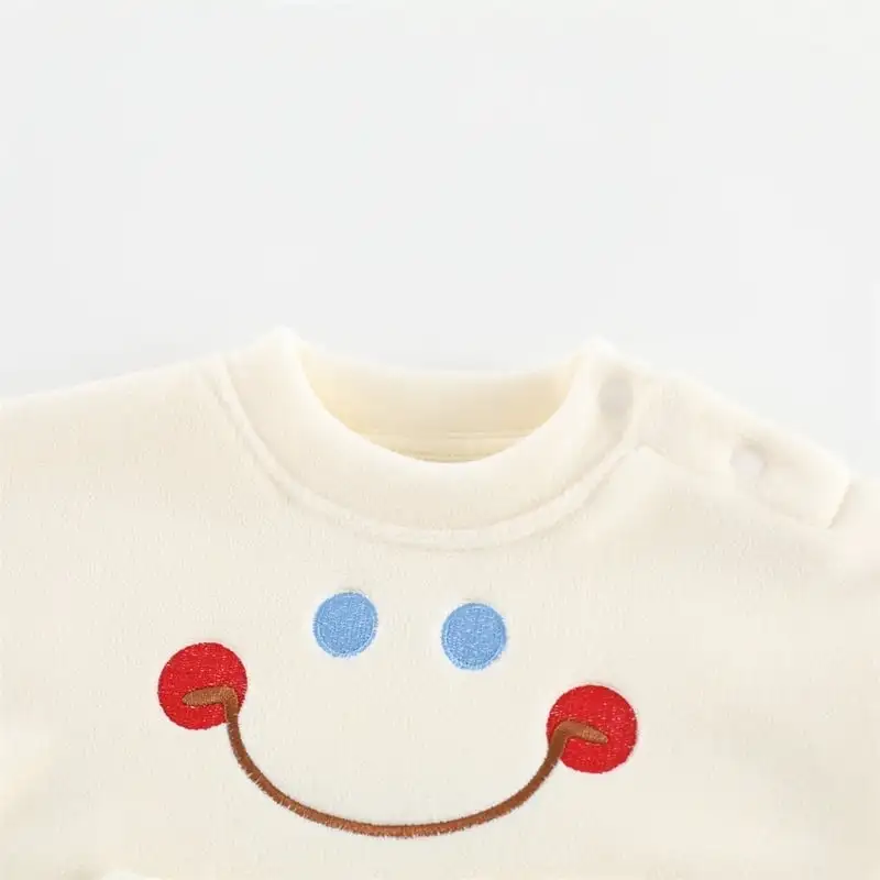 【66-100cm】スマイルポケット付きロンパース