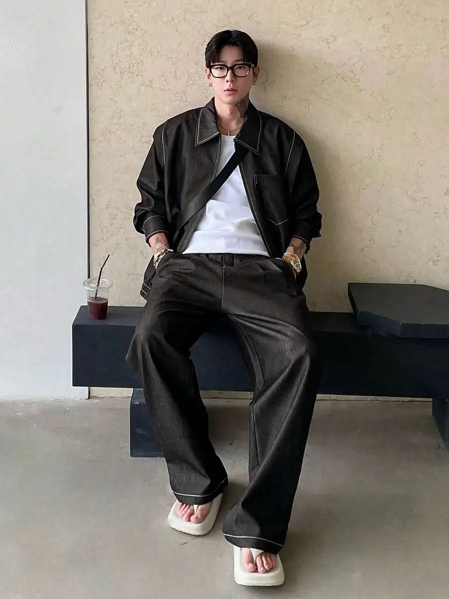 メンズ オーバーサイズ ジャケット セットアップ
