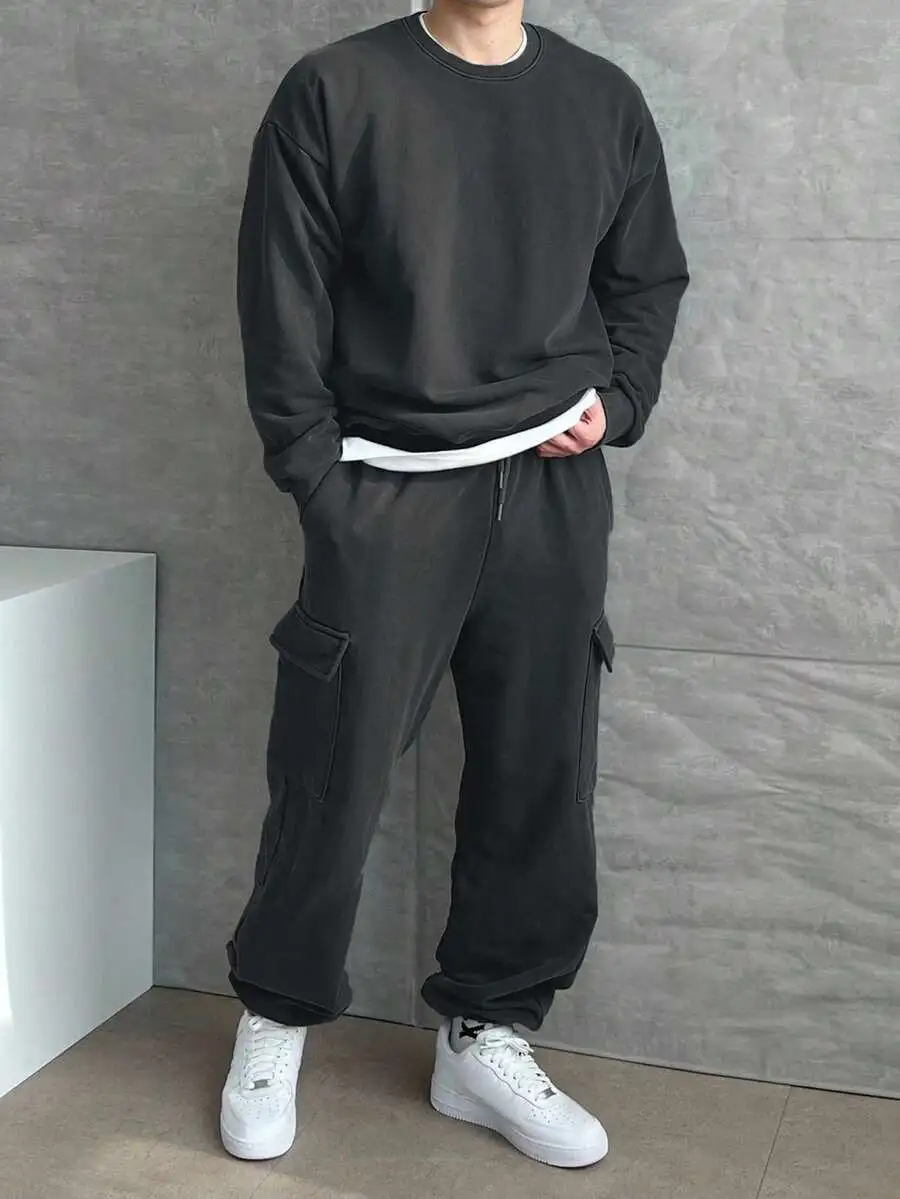 セットアップ カジュアル 厚手 プルオーバー パンツセット