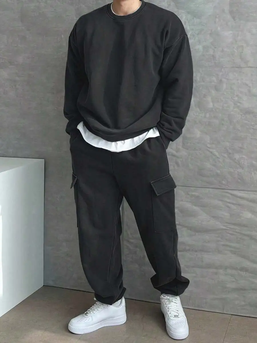 セットアップ カジュアル 厚手 プルオーバー パンツセット
