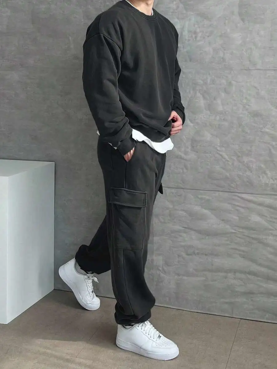 セットアップ カジュアル 厚手 プルオーバー パンツセット