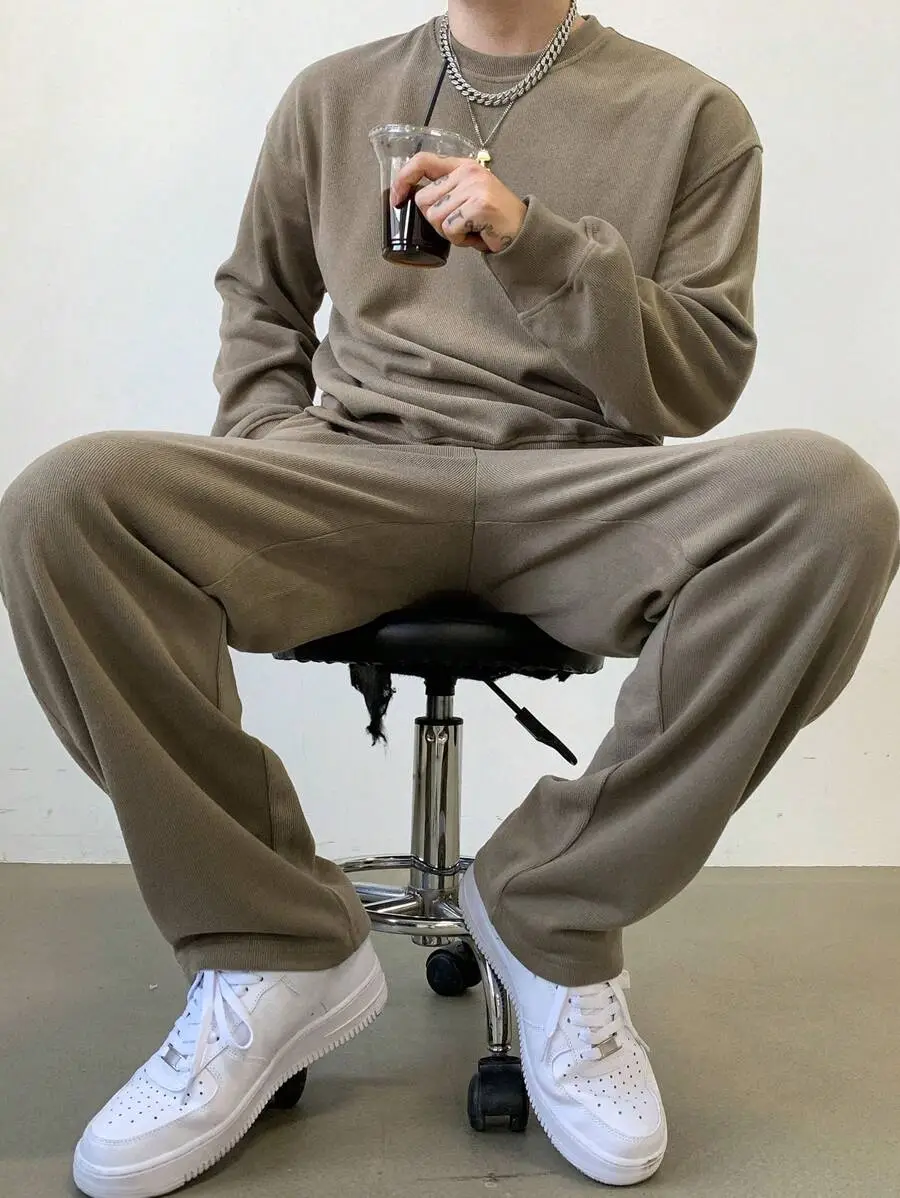 セット メンズ 無地 カジュアル セットアップ　