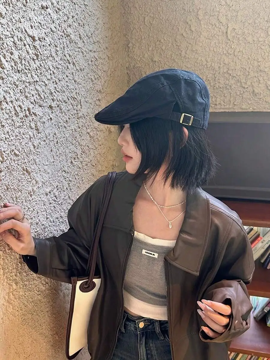 ユニセックス レトロ レディース ストリートカジュアル ベレー帽