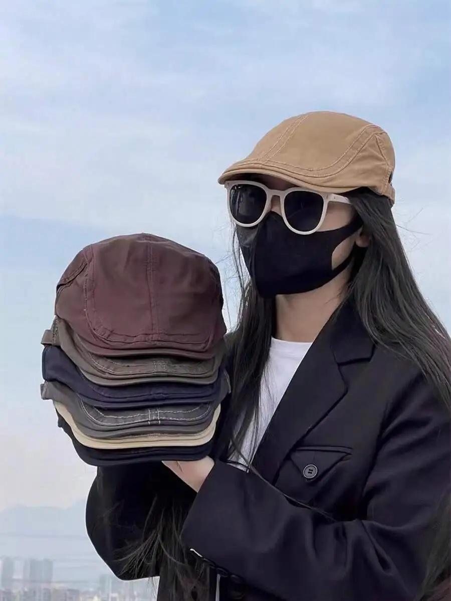 ユニセックス レトロ レディース ストリートカジュアル ベレー帽