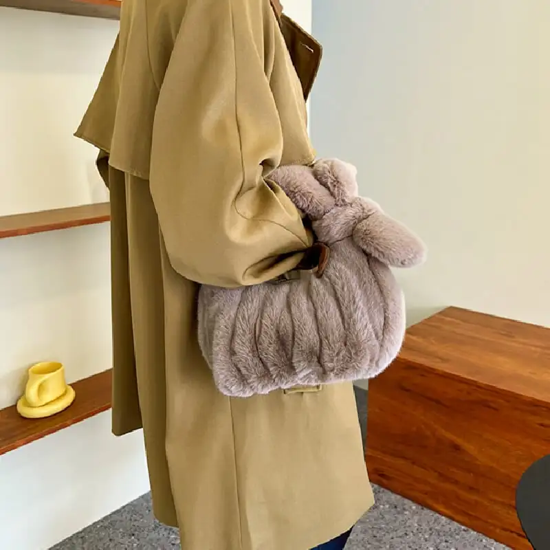 バッグ 5色展開 無地 可愛い ピンク ライトベージュ ブラック グレー グリーン