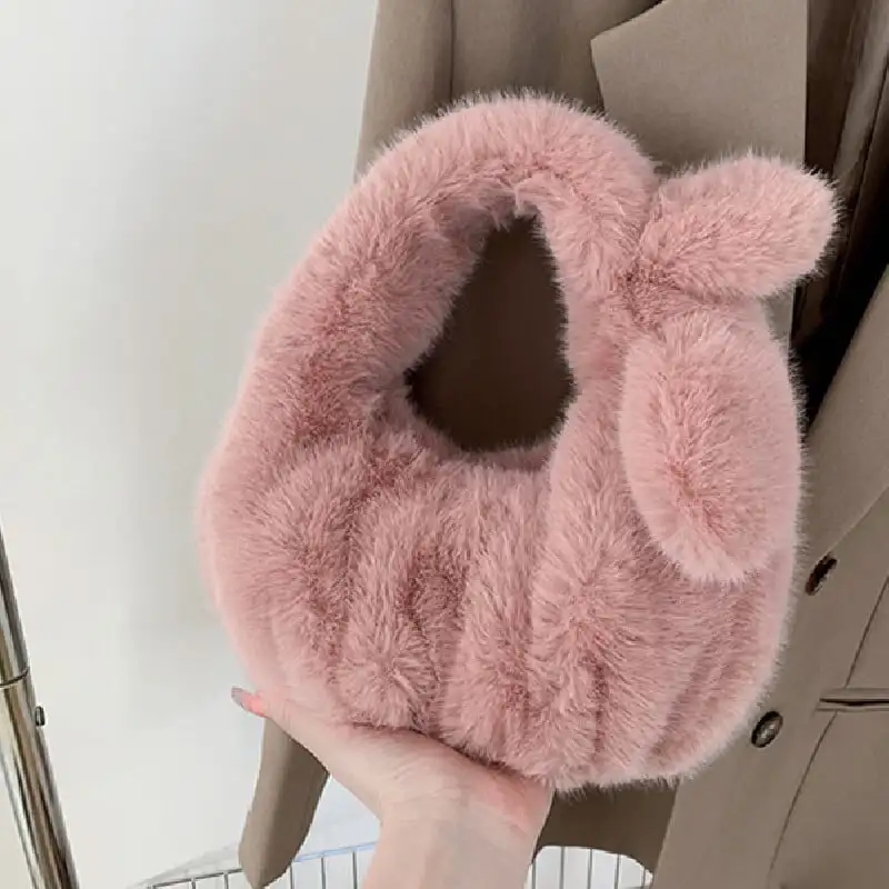 バッグ 5色展開 無地 可愛い ピンク ライトベージュ ブラック グレー グリーン