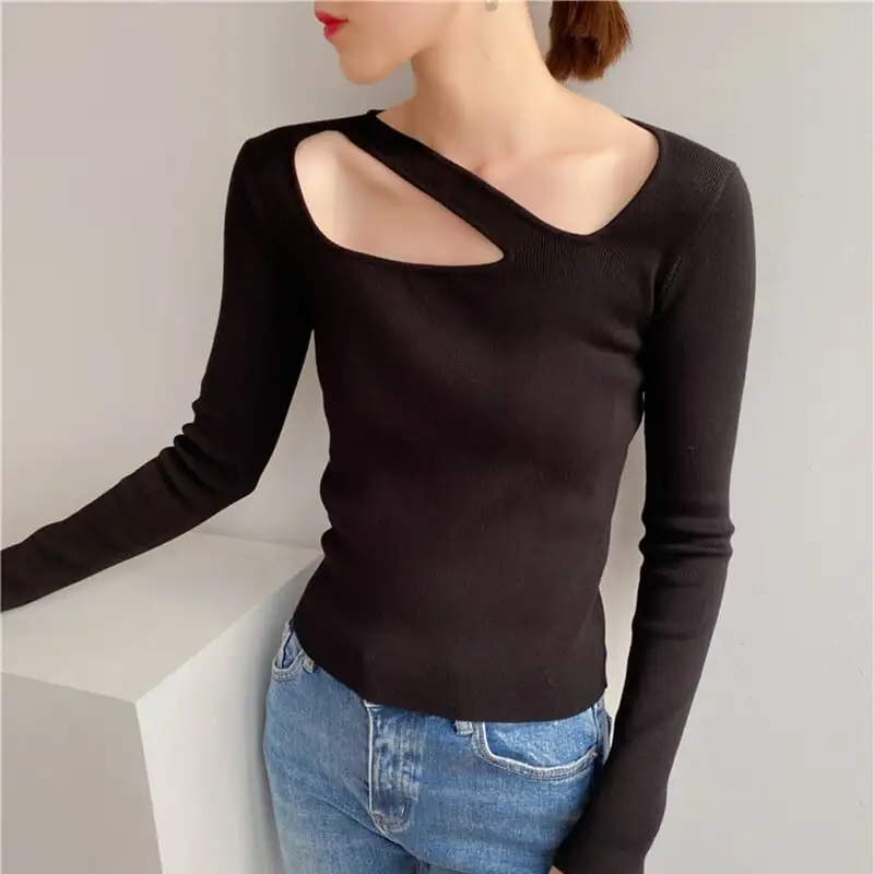 トップス カットソー · セーター 着心地いい セクシー 綺麗め 目を奪われる