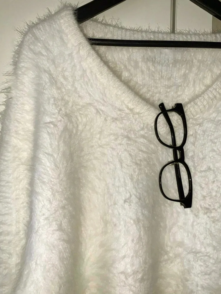 ゆったり カジュアル ユニセックス ニットセーター ルーズ Vネック