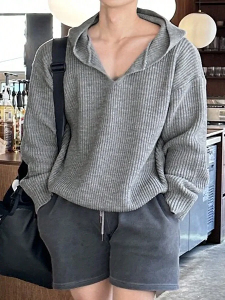 メンズ グレー カジュアル セーター