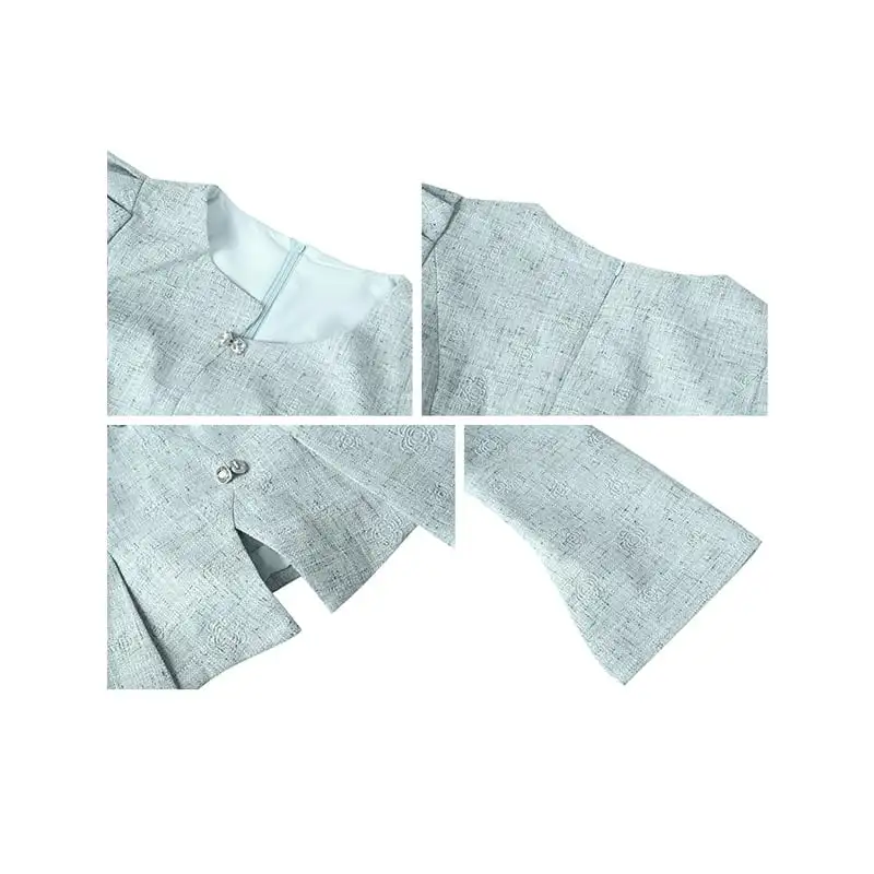 トップス スピーカースリーブ スリット 長袖 エレガント