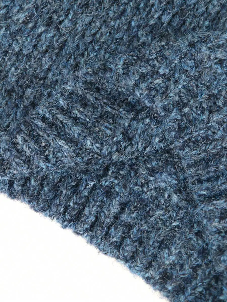 エレガント 厚手 ニット ハイネック 長袖 セーター