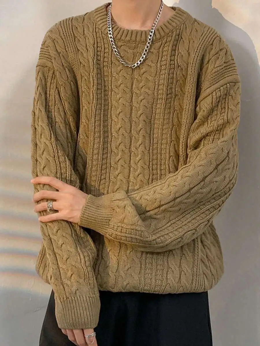 オーバーサイズ ドロップショルダー ルーズフィット カジュアルセーター