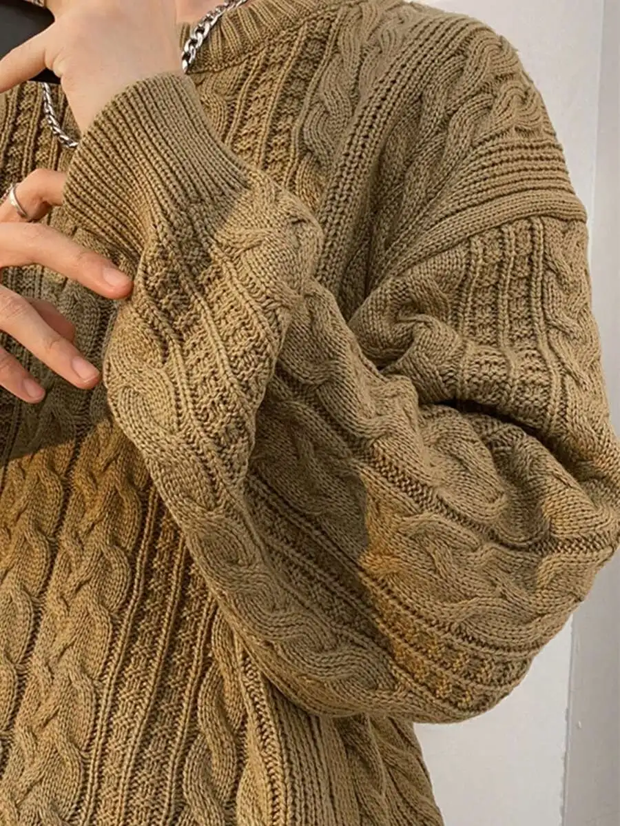 オーバーサイズ ドロップショルダー ルーズフィット カジュアルセーター