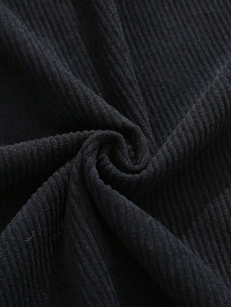 長袖 ポロシャツ カジュアル ルーズ フィット 無地 プルオーバー  トップス