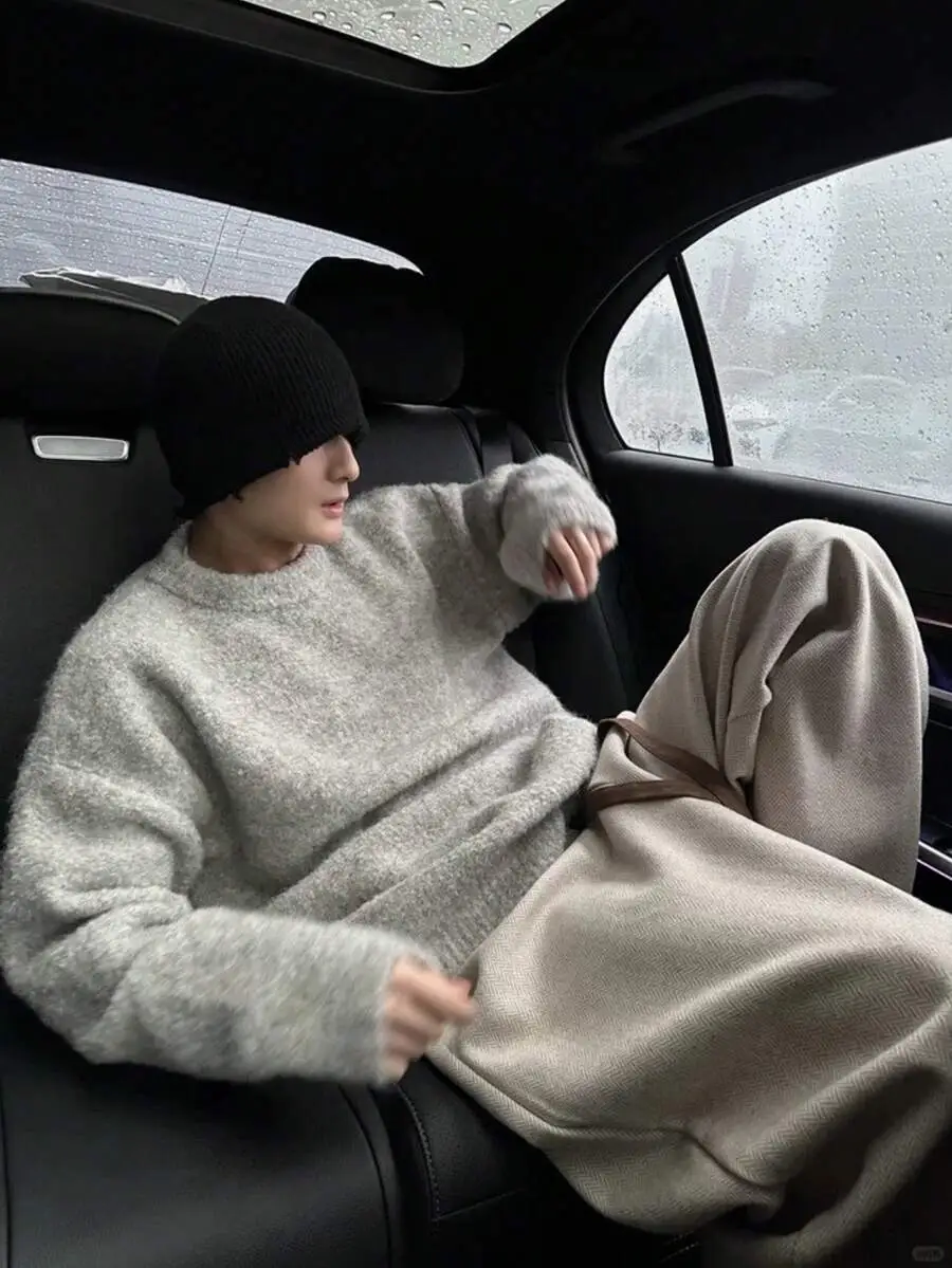 オーバーサイズ リラックス ルーズフィット ニットセーター