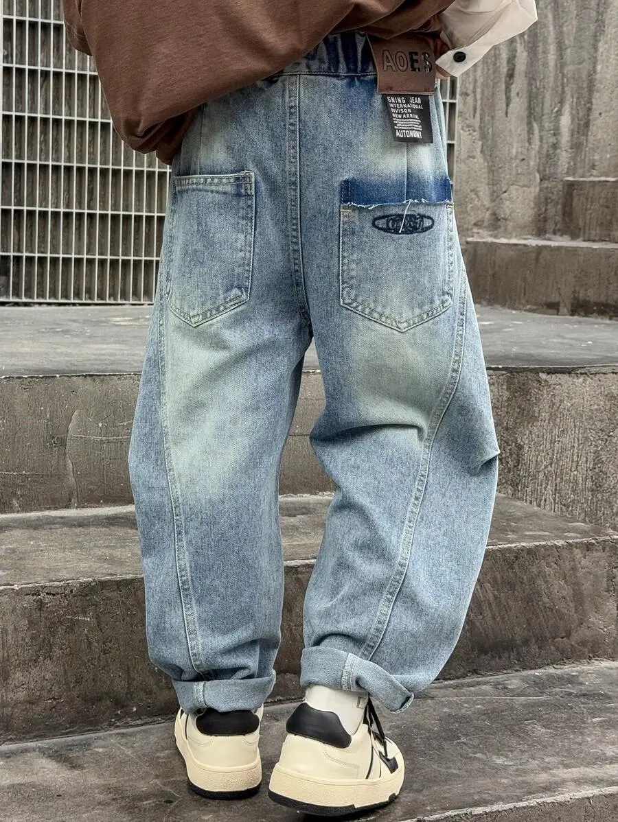 大注目 カジュアル ウォッシュ デニムジーンズ