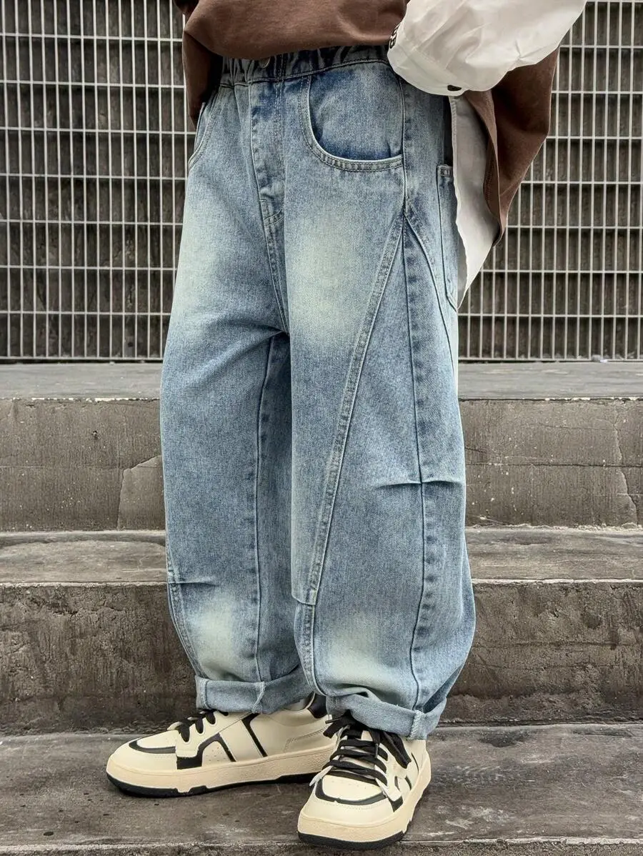 大注目 カジュアル ウォッシュ デニムジーンズ