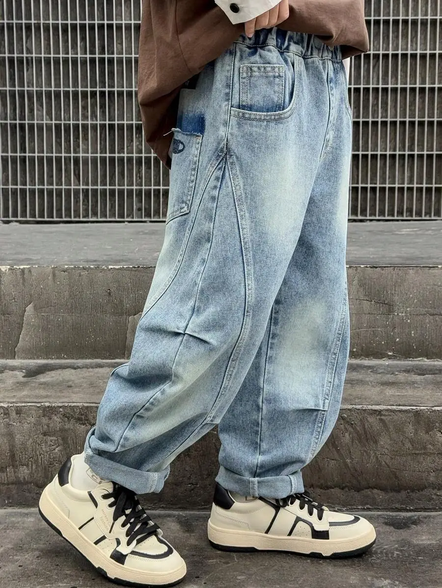大注目 カジュアル ウォッシュ デニムジーンズ