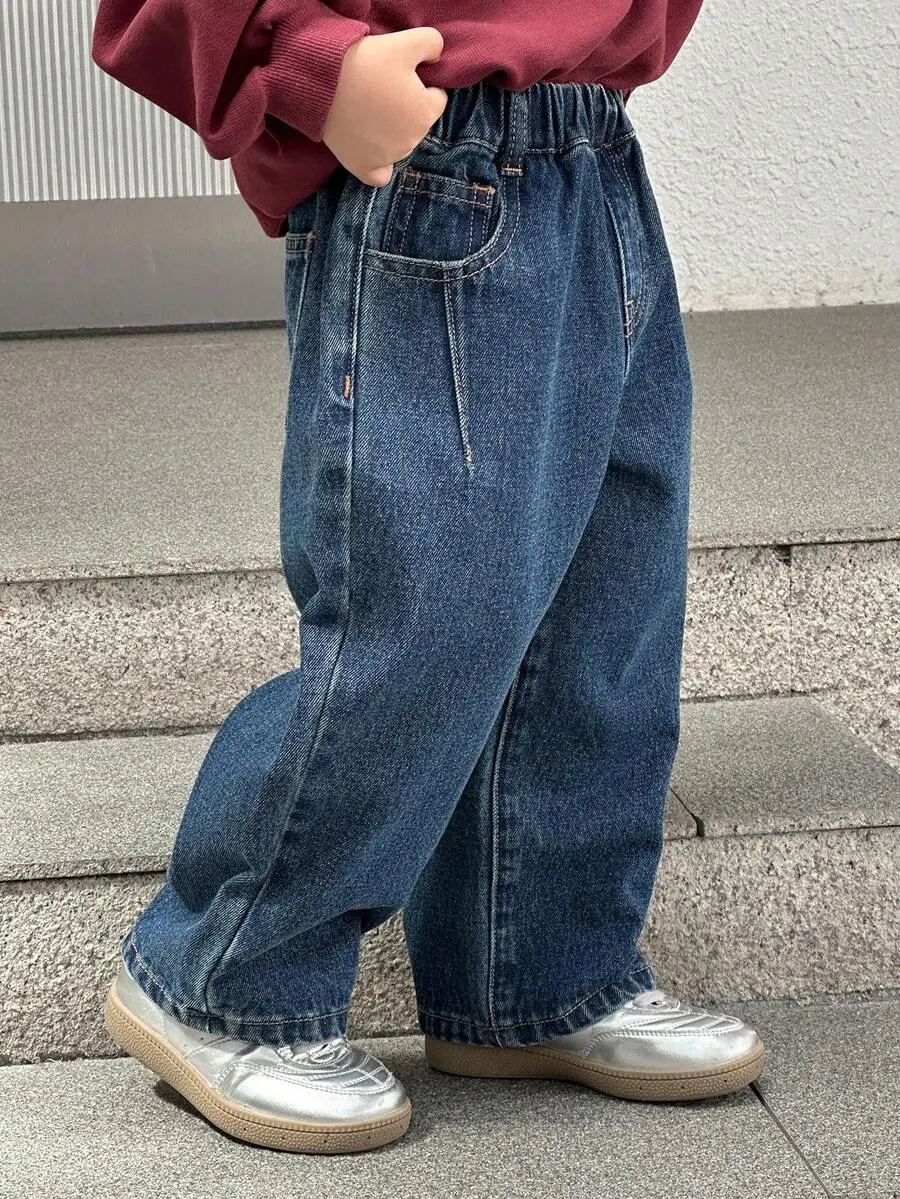 履きやすい 合わせやすい トレンド ルーズ デニムジーンズ