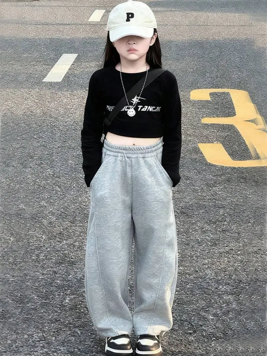 ワイドレッグ スウェットパンツ カジュアル スポーツ 合わせやすい