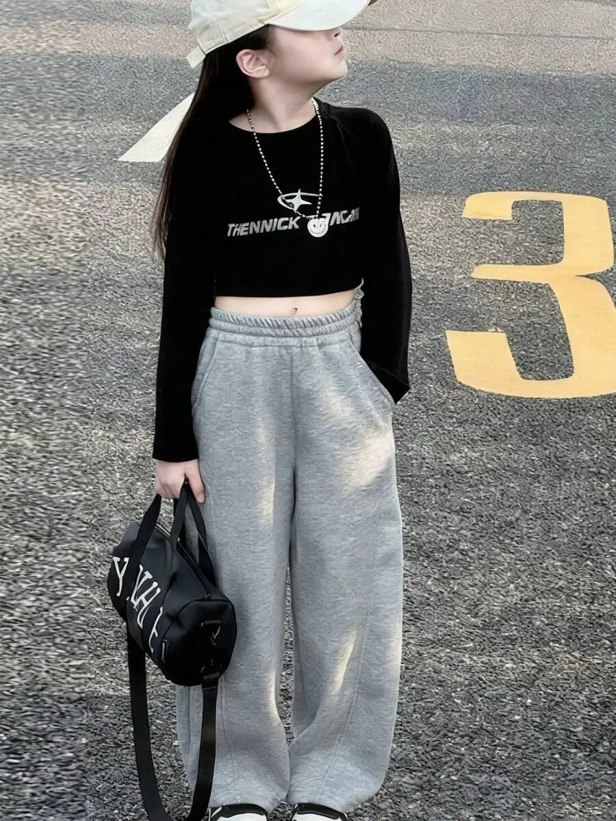 ワイドレッグ スウェットパンツ カジュアル スポーツ 合わせやすい