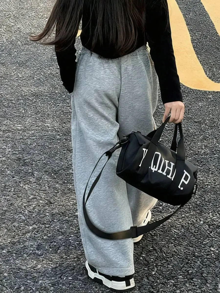 ワイドレッグ スウェットパンツ カジュアル スポーツ 合わせやすい